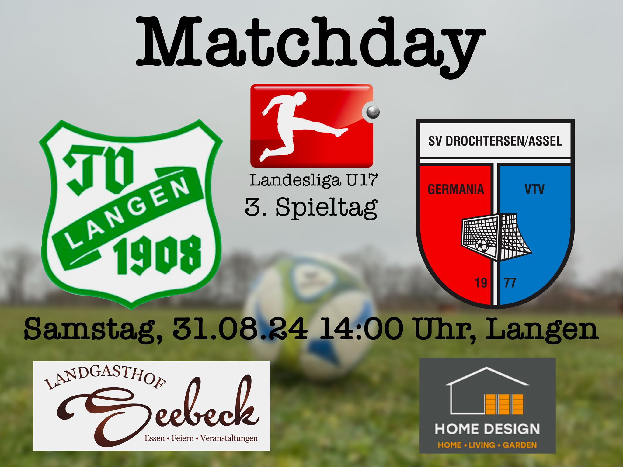 U17 mit Heimauftakt gegen SV Drochtersen/ Assel